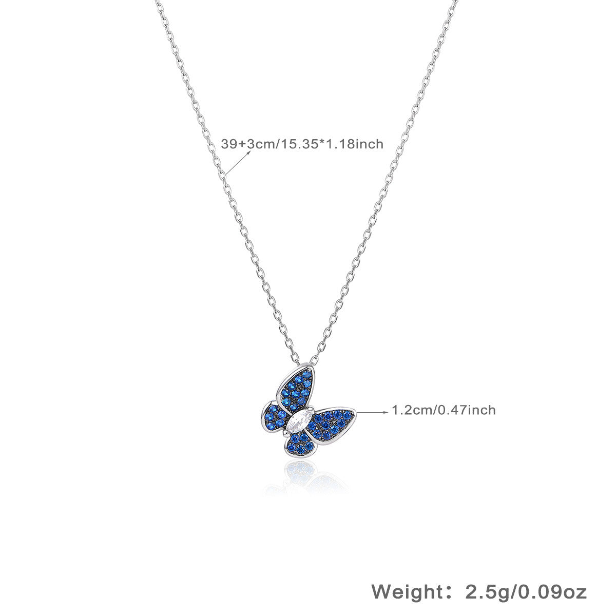 Wholesale S925 Silver Blue Butterfly Set | Vintage Elegant Jewelry Collection