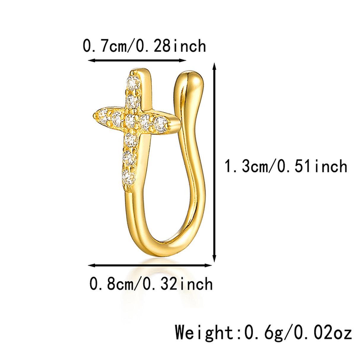 Star Nose Clip - 925 Silver Minimalist Light Luxury Unisex Jewelry