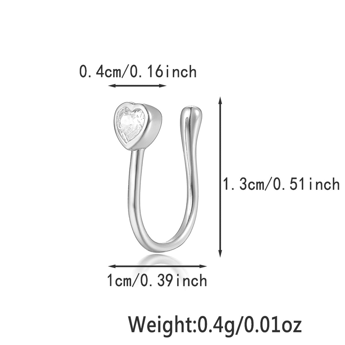 Star Nose Clip - 925 Silver Minimalist Light Luxury Unisex Jewelry