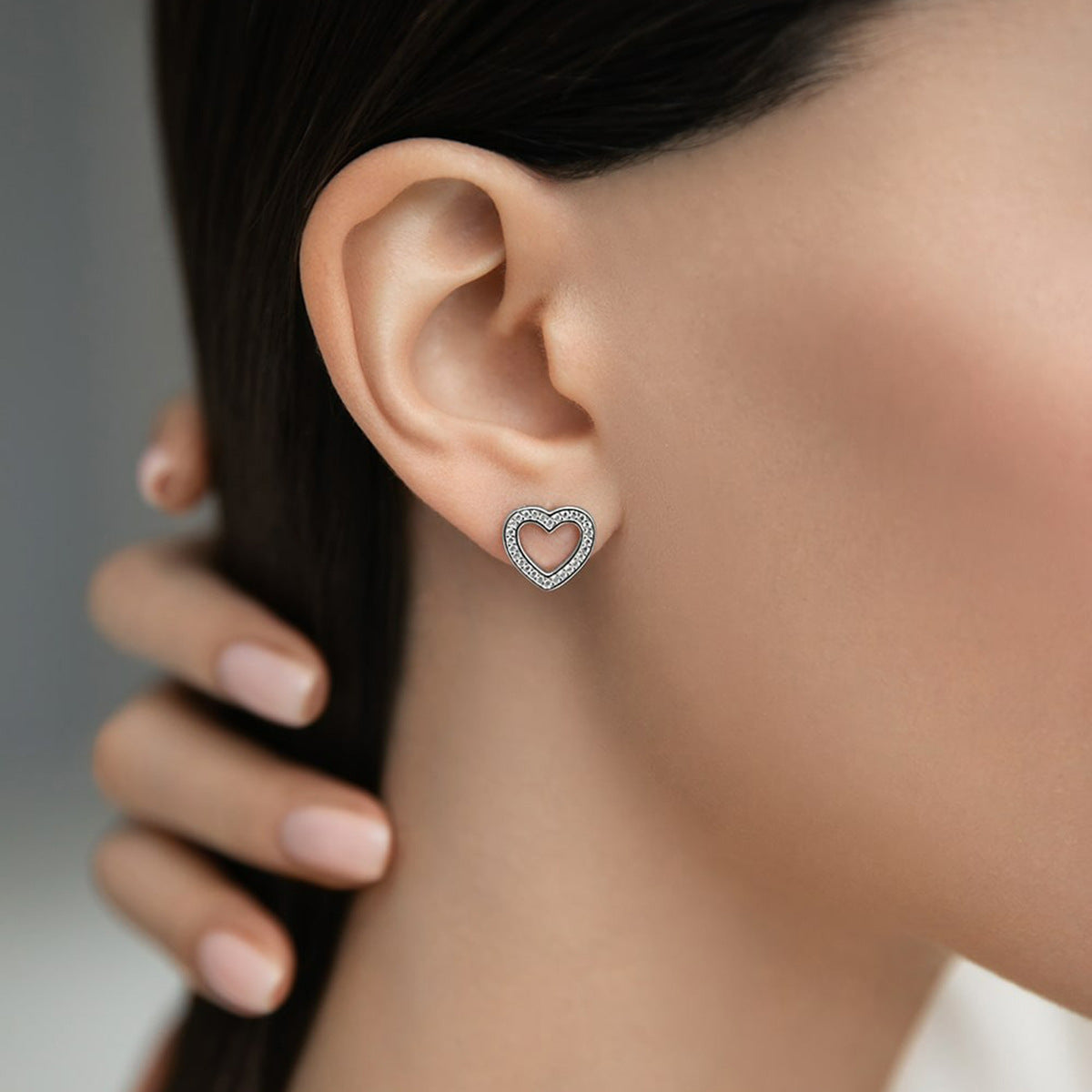 Heart Jewelry Set - 925 Silver Minimalist Light Luxury for Women