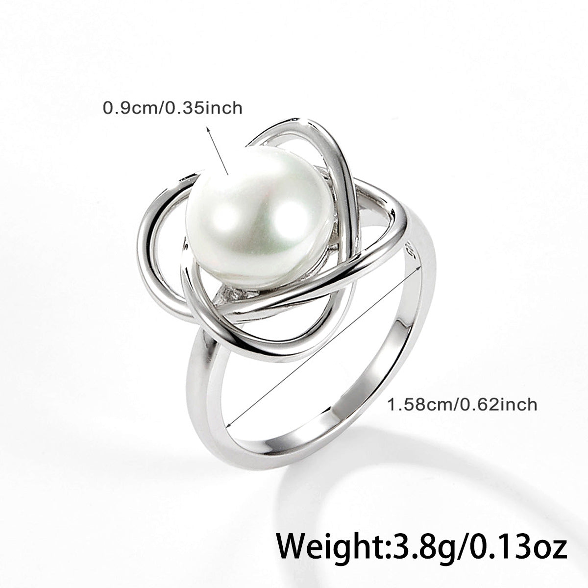 INS Light Luxury Pearl Set | 925 Silver Earrings, Ring, Necklace