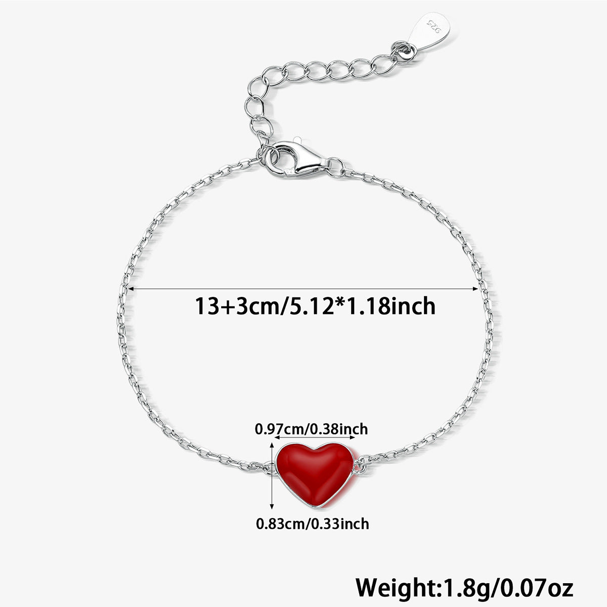 Heart Bow Jewelry Set - 925 Silver Sweet Minimalist Trending