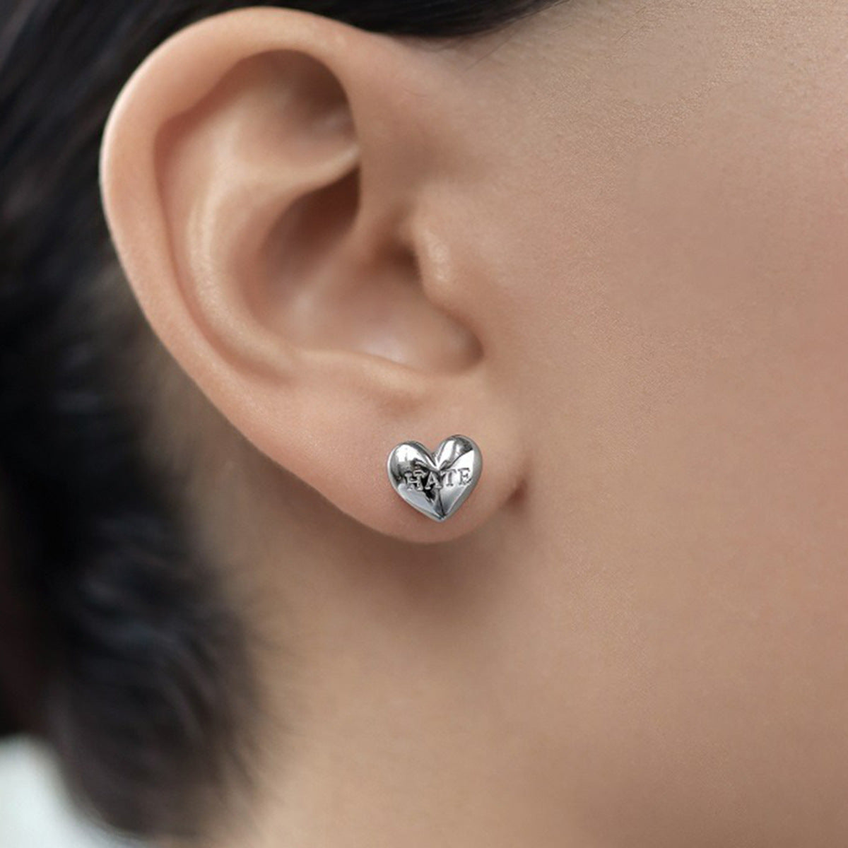 Double Sided Heart Ring - 925 Silver Flip Love Minimalist Jewelry