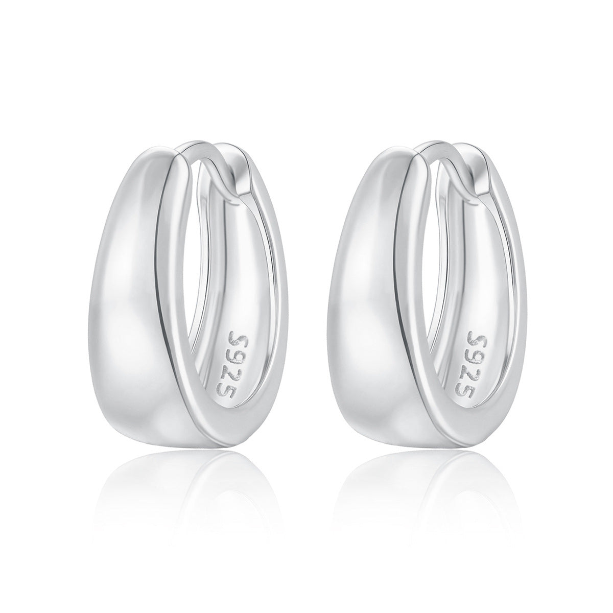 inimalist Hoop Ear Cuffs - 925 Silver Light Luxury Wholesale