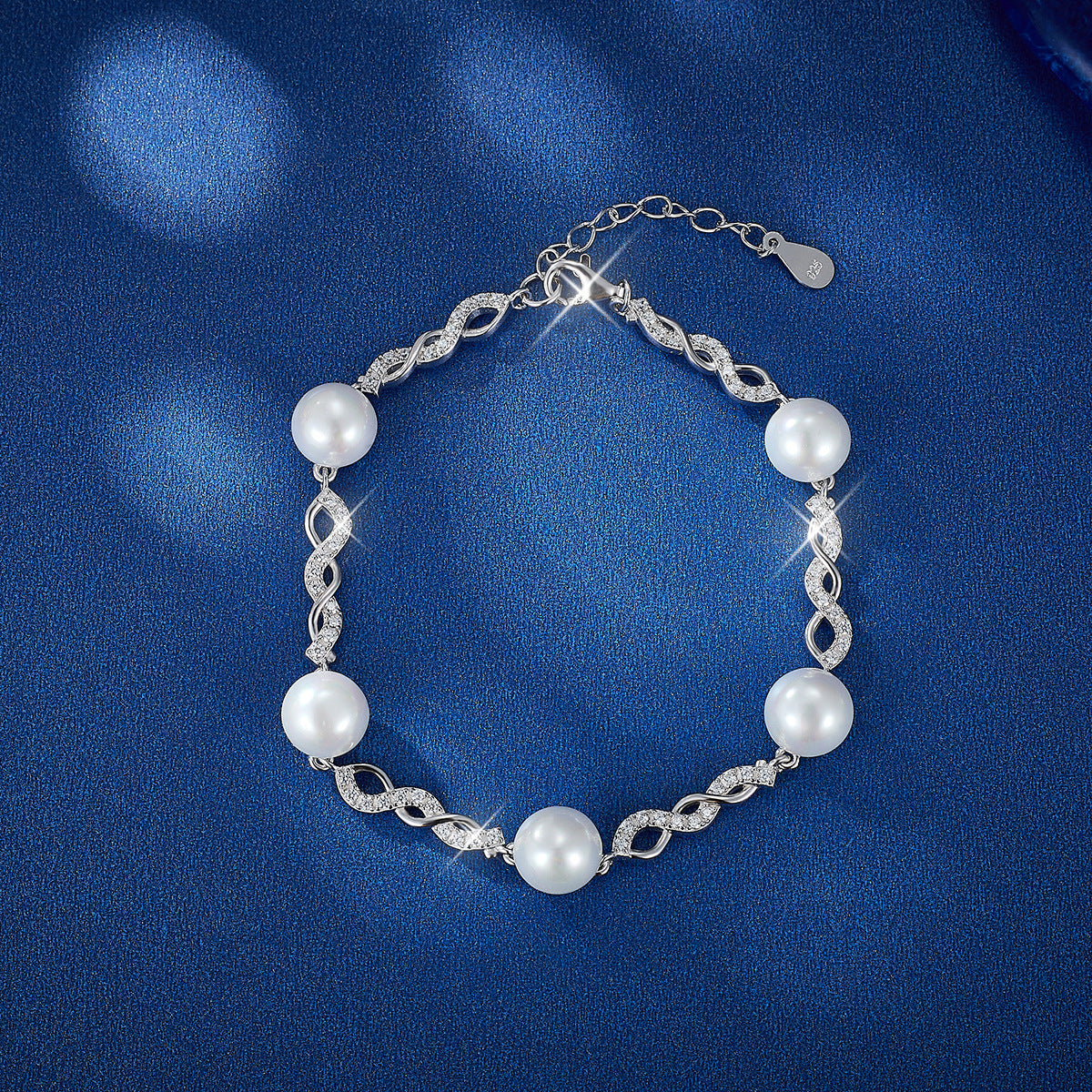 Pearl Zircon Bracelet - S925 Silver Mother's Day Luxury Gift