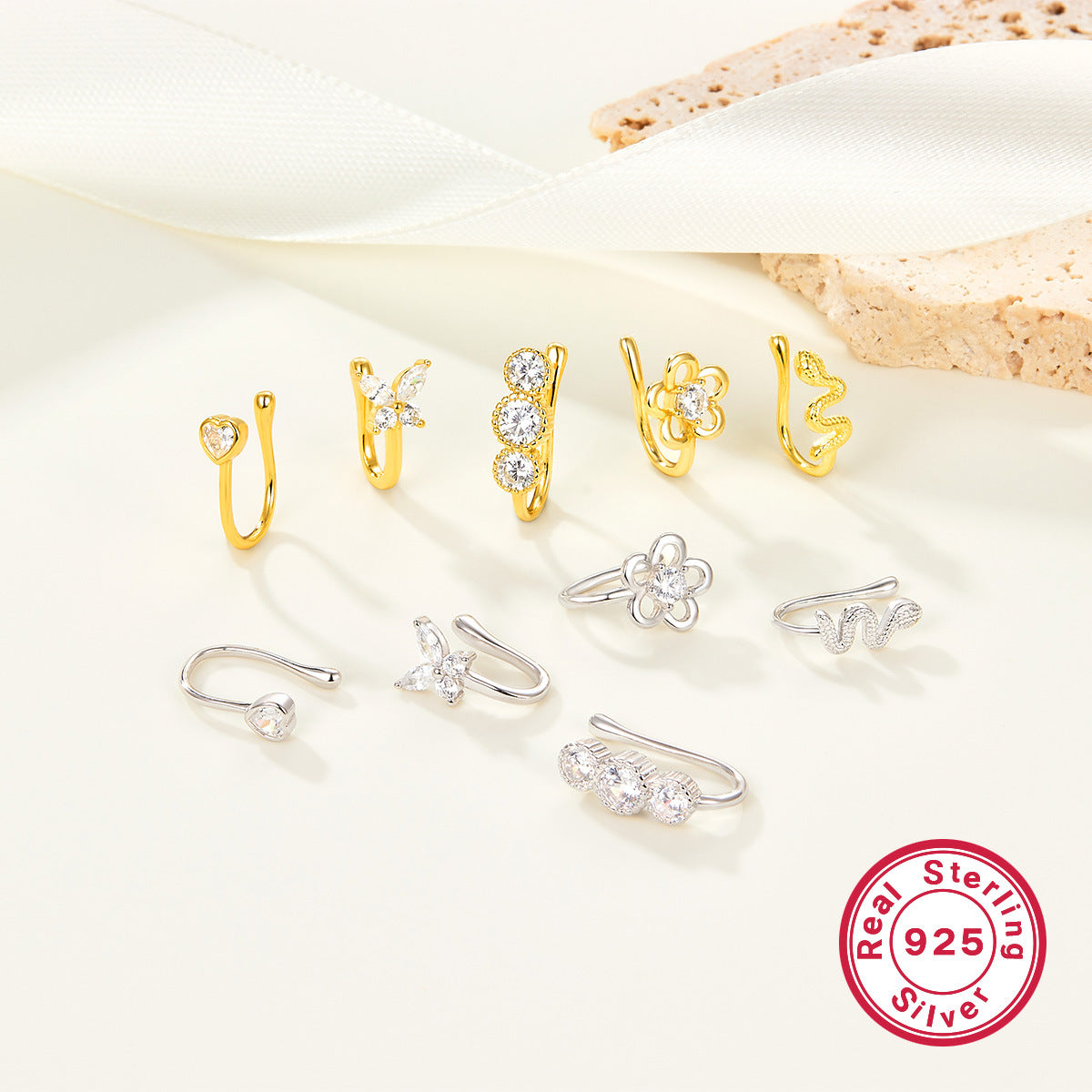 Star Nose Clip - 925 Silver Minimalist Light Luxury Unisex Jewelry