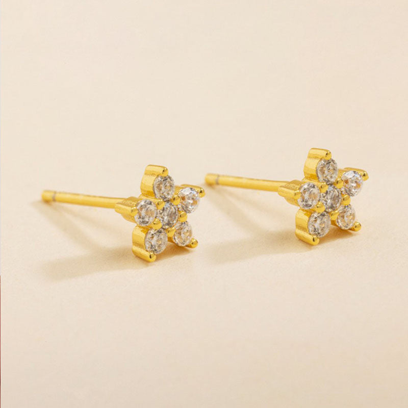 Zircon Stud Earrings - S925 Silver Minimalist Trending