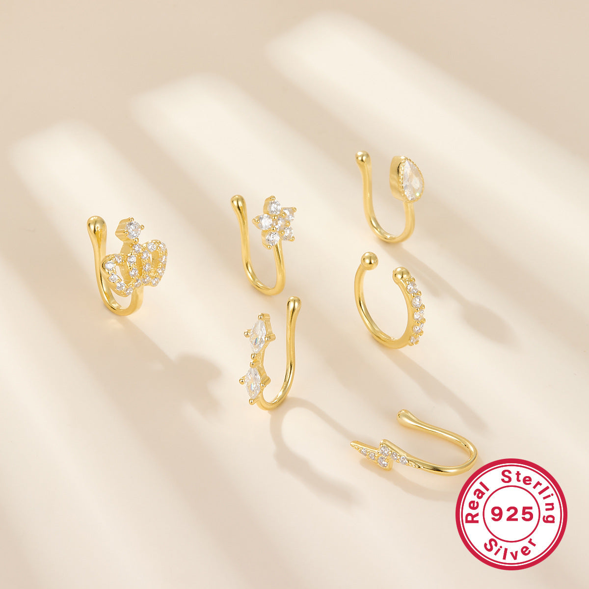 Star Nose Clip - 925 Silver Minimalist Light Luxury Unisex Jewelry