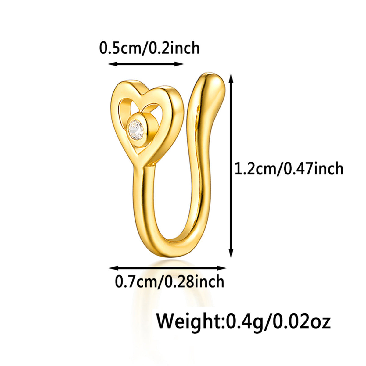 Star Nose Clip - 925 Silver Minimalist Light Luxury Unisex Jewelry