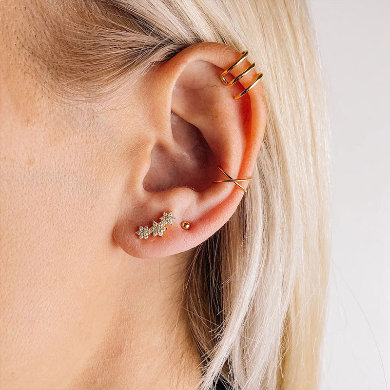 Zircon Stud Earrings - S925 Silver Minimalist Trending