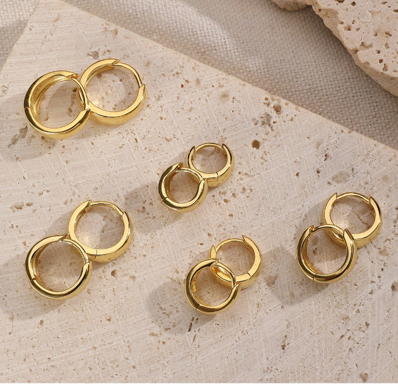inimalist Hoop Ear Cuffs - 925 Silver Light Luxury Wholesale