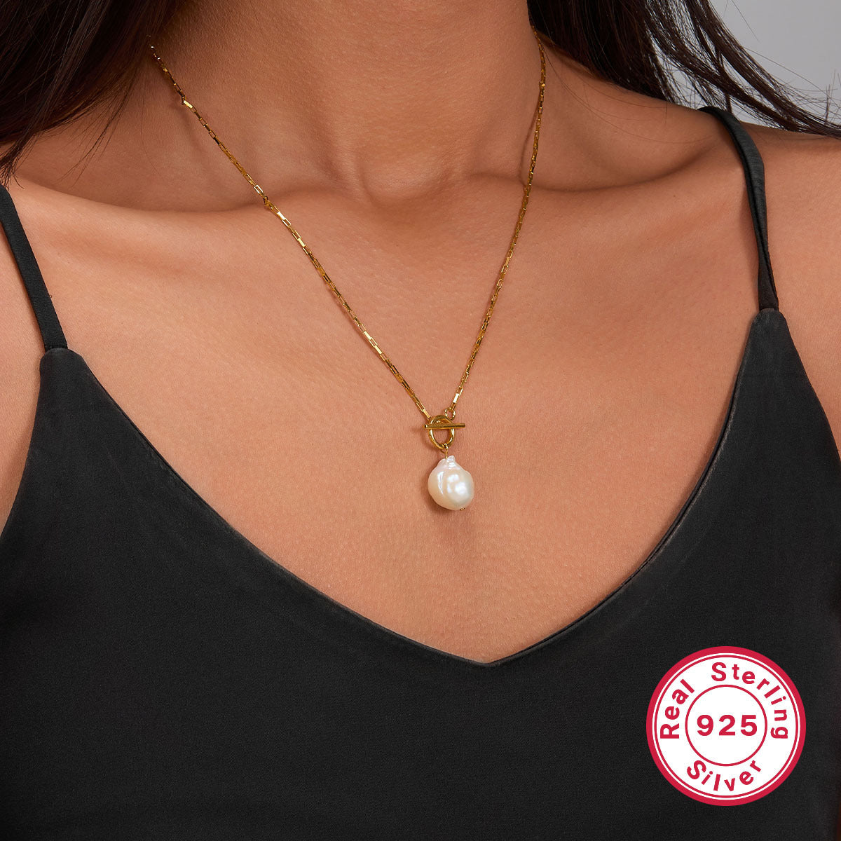 French Pearl Bracelet - 925 Sterling Silver Light Luxury Pendant Chain