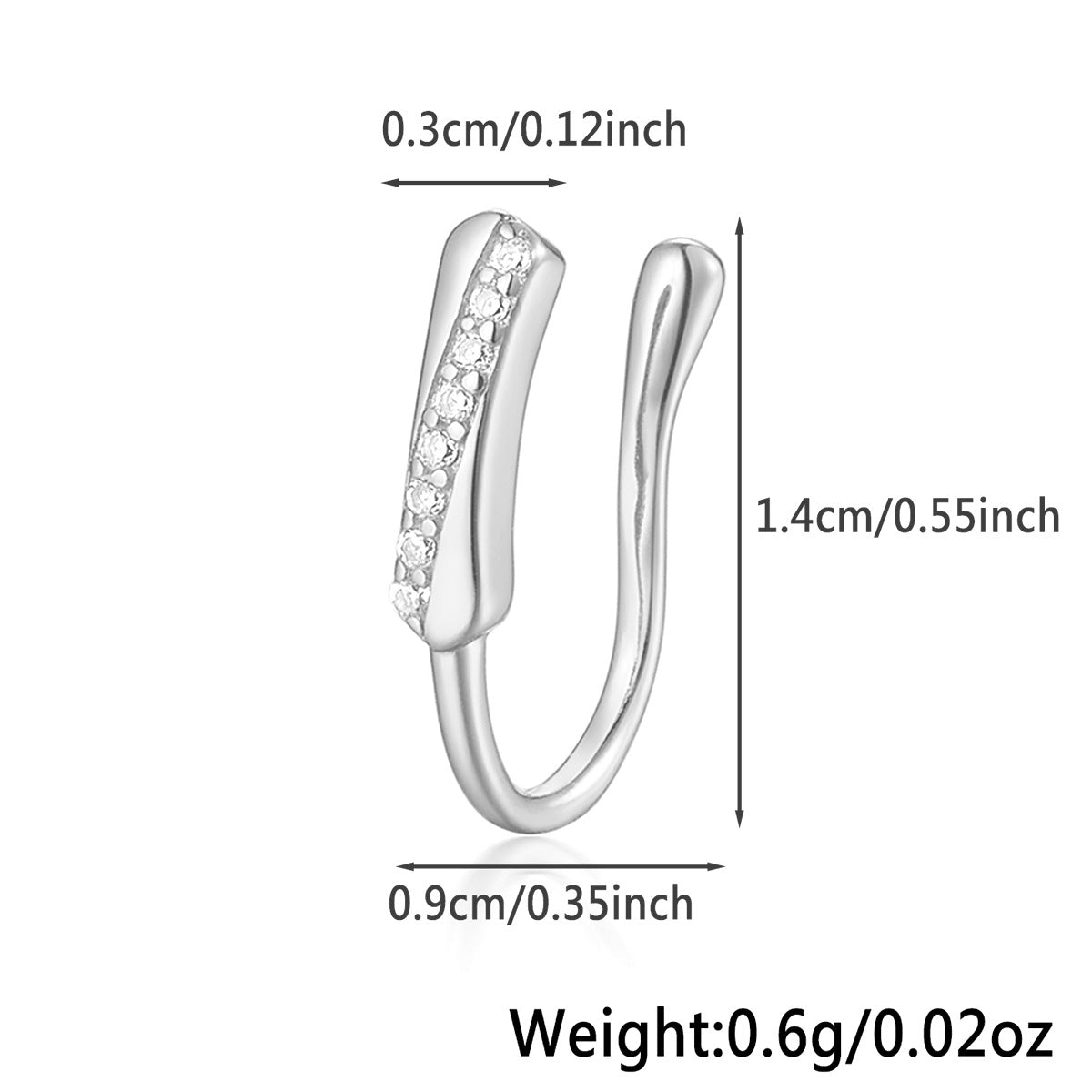 Star Nose Clip - 925 Silver Minimalist Light Luxury Unisex Jewelry