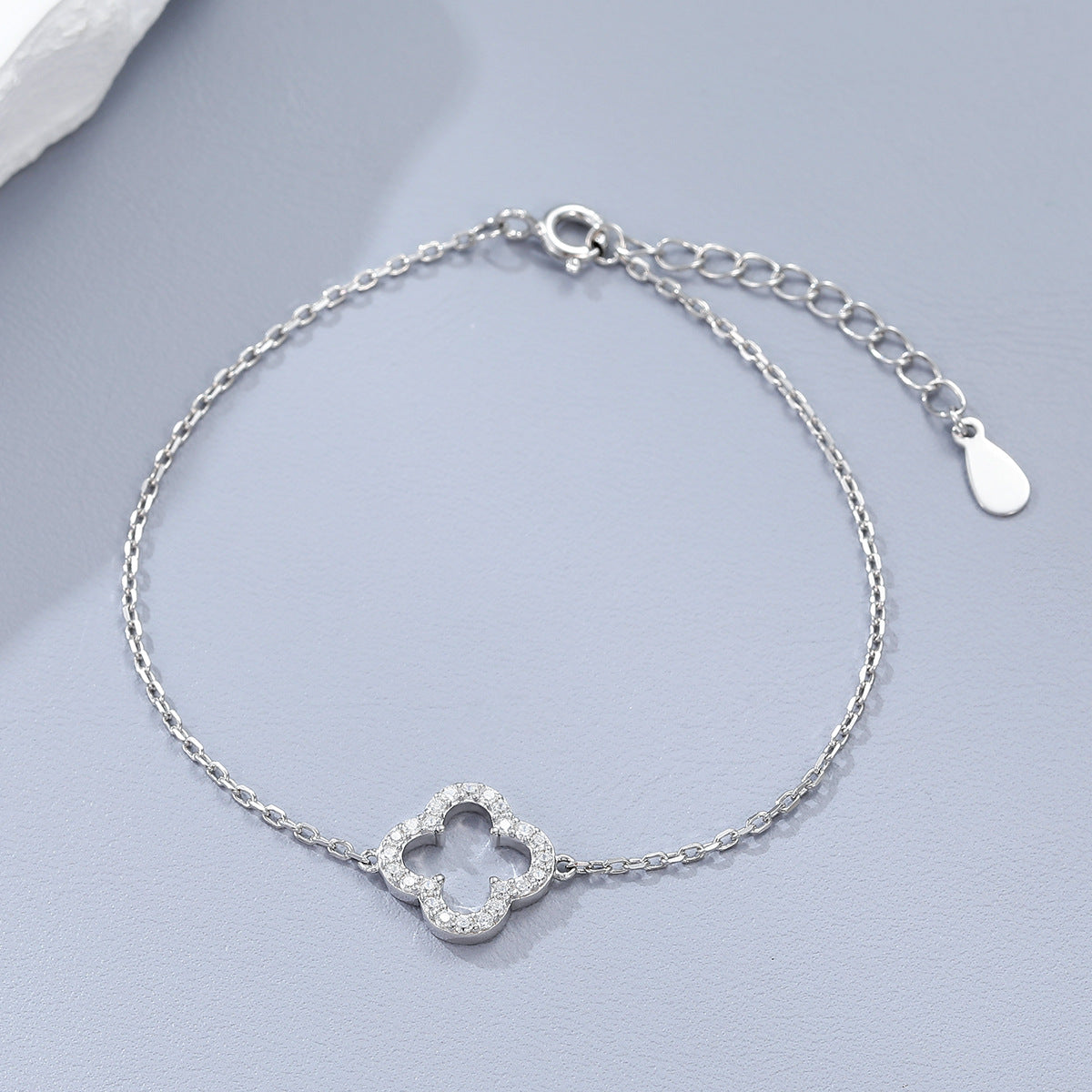 Hollow Clover Jewelry Set - 925 Silver Light Luxury for Women