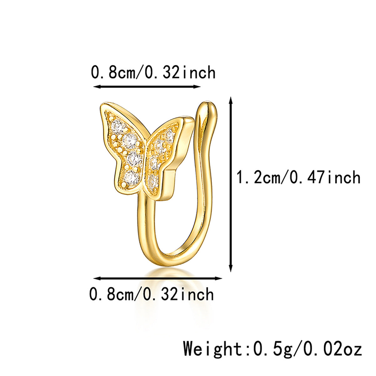 Star Nose Clip - 925 Silver Minimalist Light Luxury Unisex Jewelry