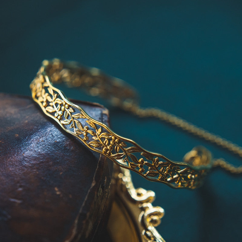 Phoenix Silver Bangle - 925 Silver Open Adjustable Vintage