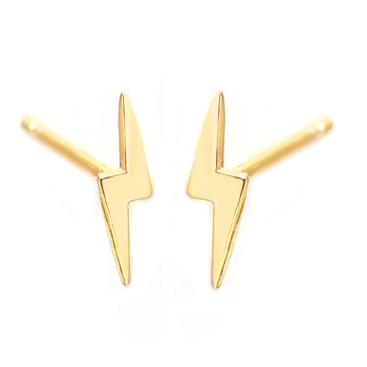 Lightning Stud Earrings - 925 Silver Mini Stackable Wholesale