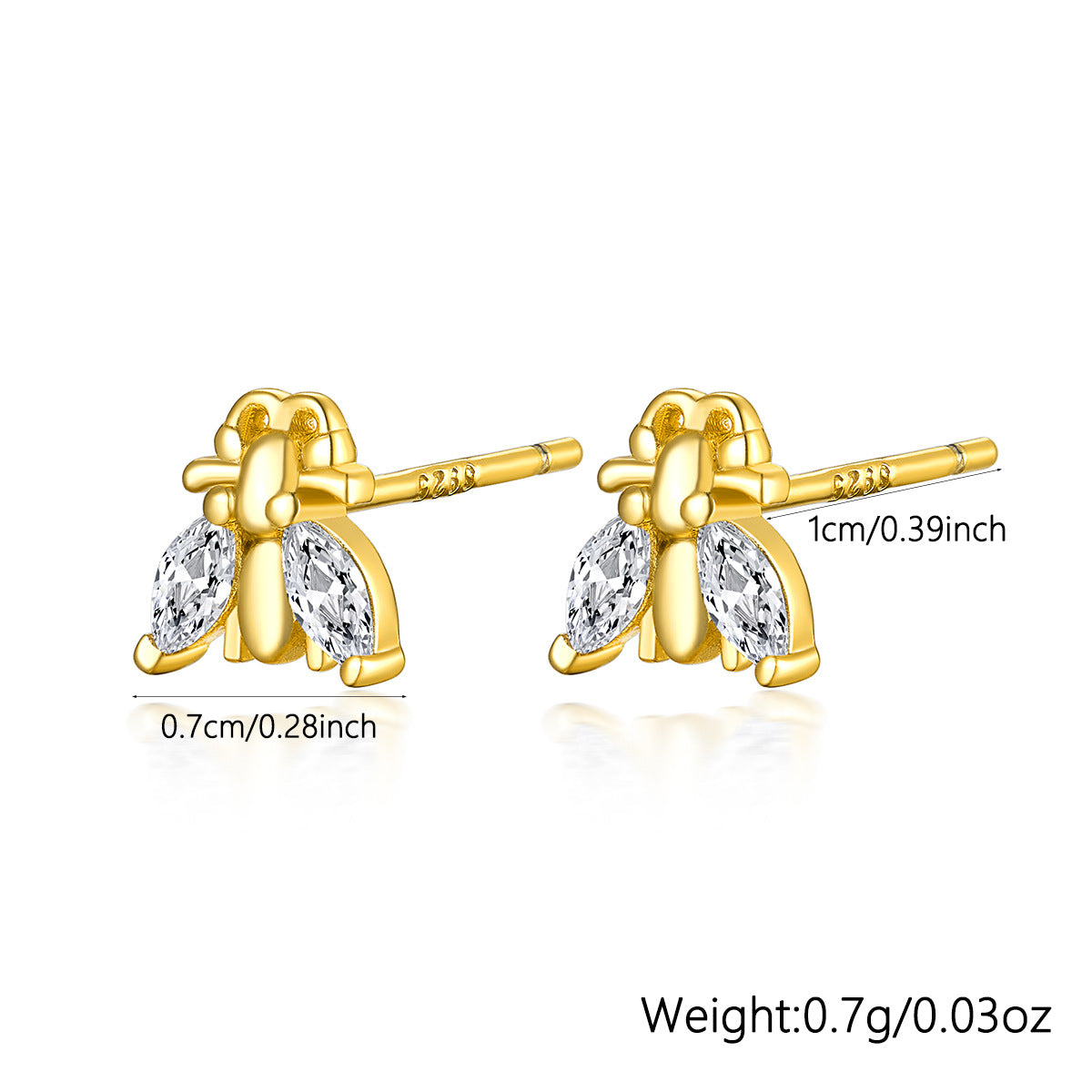 Zircon Stud Earrings - S925 Silver Minimalist Trending