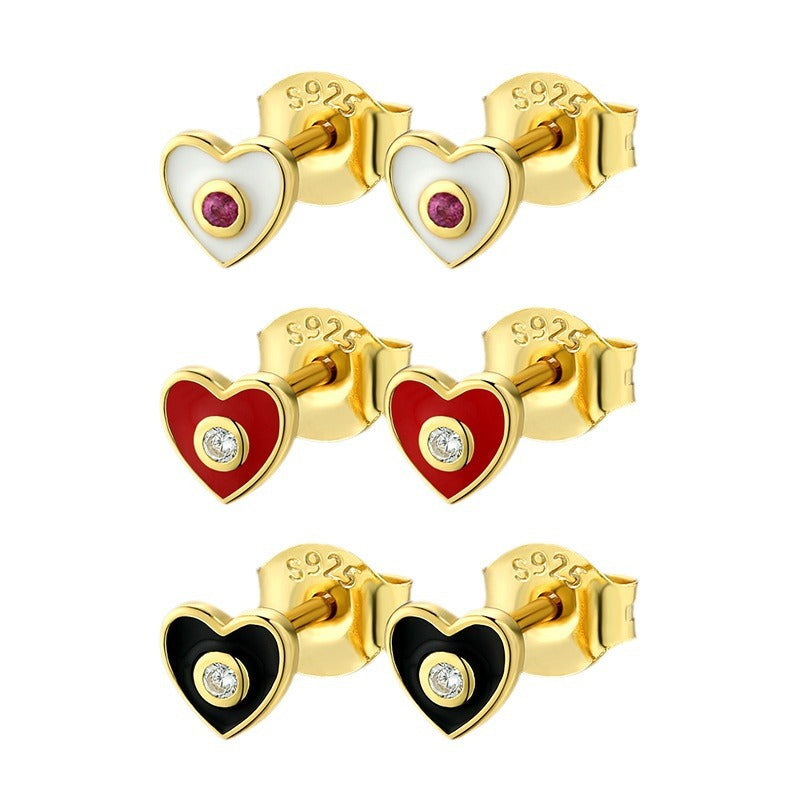 Love Drip Earrings - 925 Sterling Silver Niche Valentine's Gift for Women