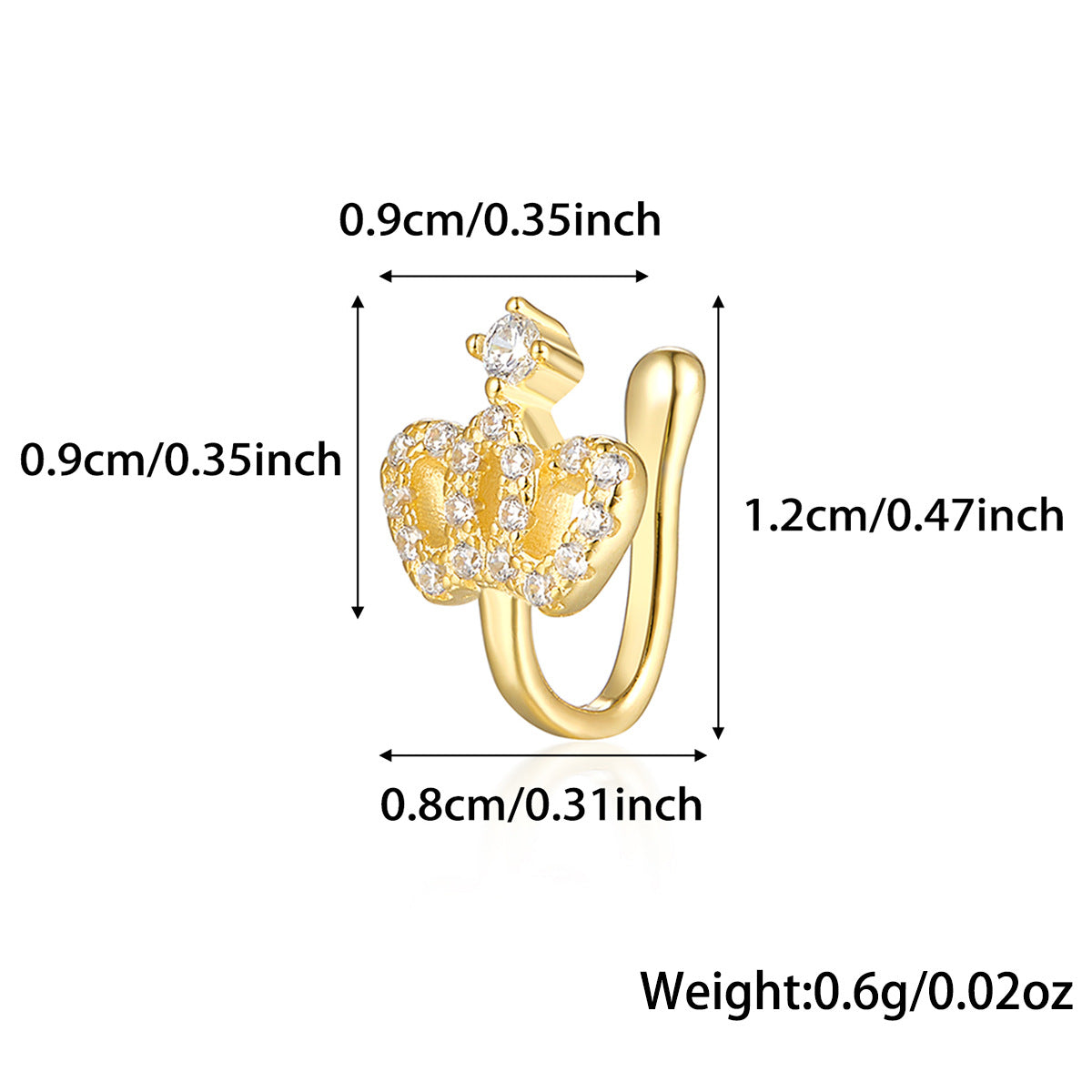 Star Nose Clip - 925 Silver Minimalist Light Luxury Unisex Jewelry