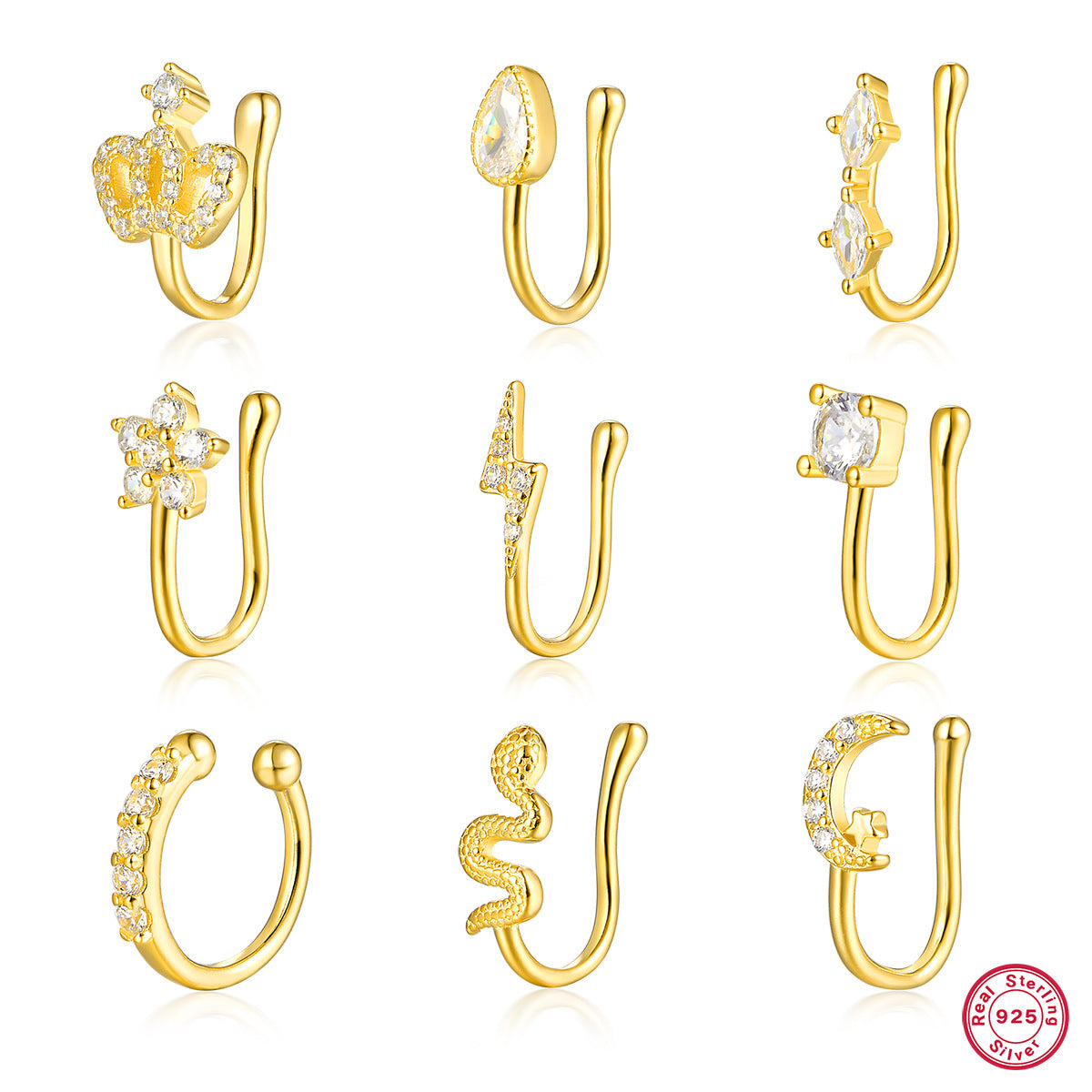 Star Nose Clip - 925 Silver Minimalist Light Luxury Unisex Jewelry