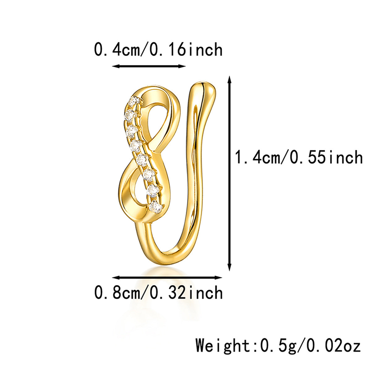 Star Nose Clip - 925 Silver Minimalist Light Luxury Unisex Jewelry