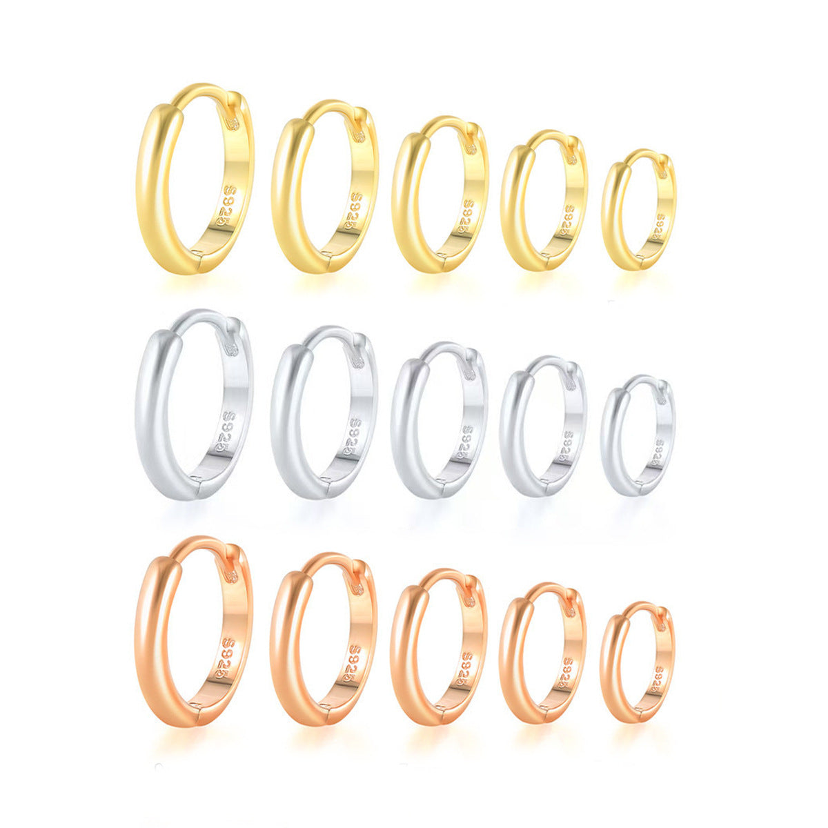 Geometric Hoop Ear Cuffs - S925 Silver Minimalist Premium Jewelry