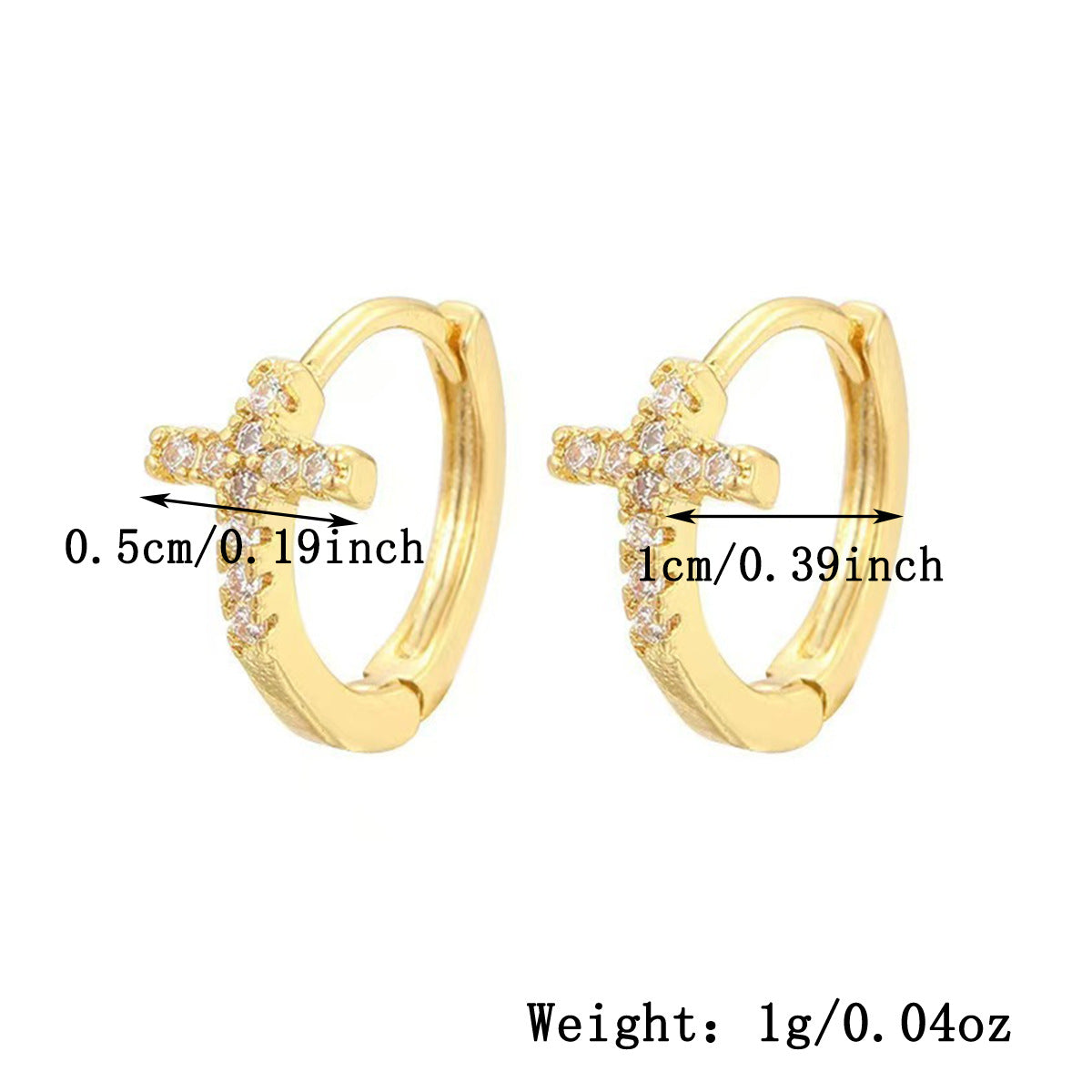 Geometric Cross Ear Cuffs - S925 Sterling Silver Sweet Cool Niche Earrings