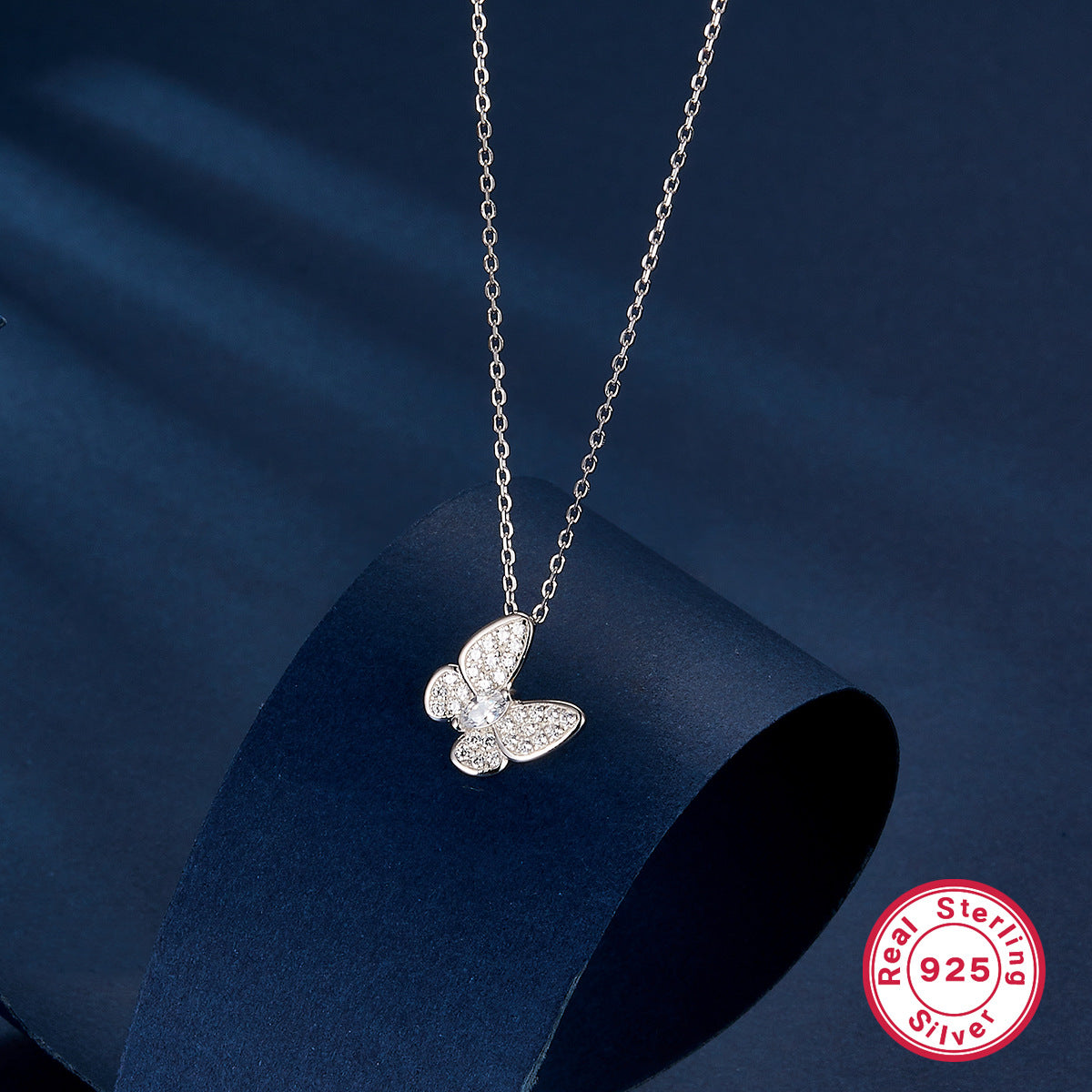 Wholesale S925 Silver Blue Butterfly Set | Vintage Elegant Jewelry Collection