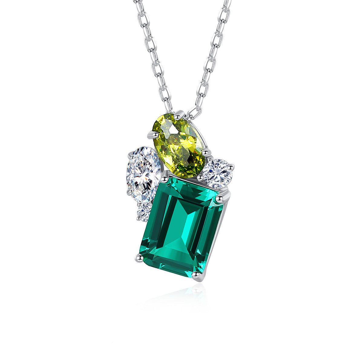 Emerald Jewelry Set - S925 Silver Mother‘s Day Minimalist Gift