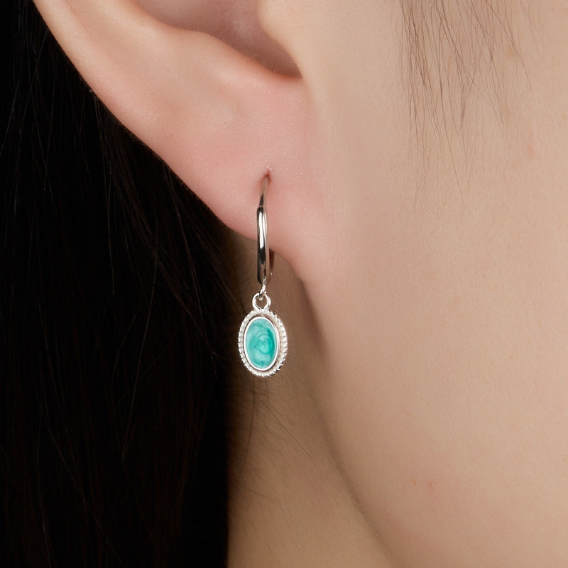 Asymmetric Opal Ear Cuffs - 925 Silver Enamel Drip Factory Direct