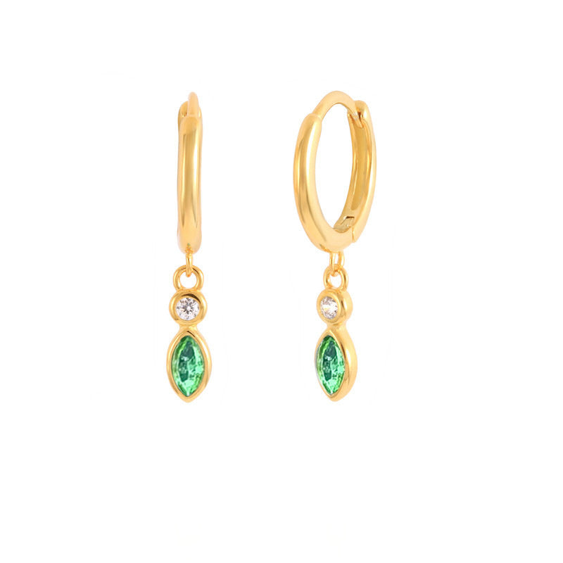 Teardrop Zircon Earrings - S925 Silver Long Fringe Light Luxury