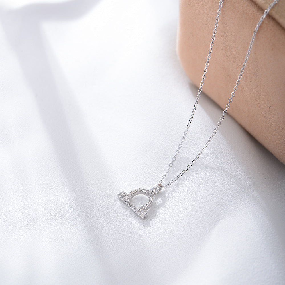 925 Sterling Silver Twelve Zodiac Diamond Pendant Necklace, Fashionable Viral Wish Amazon Hot Selling Jewelry
