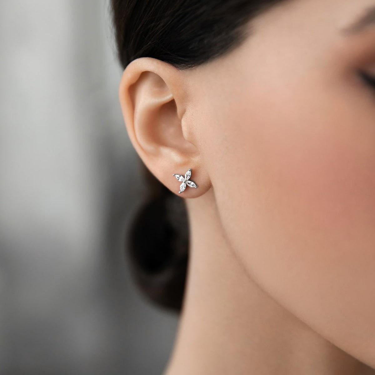 Butterfly Jewelry Set - 925 Silver Flower Pendant Necklace Bracelet