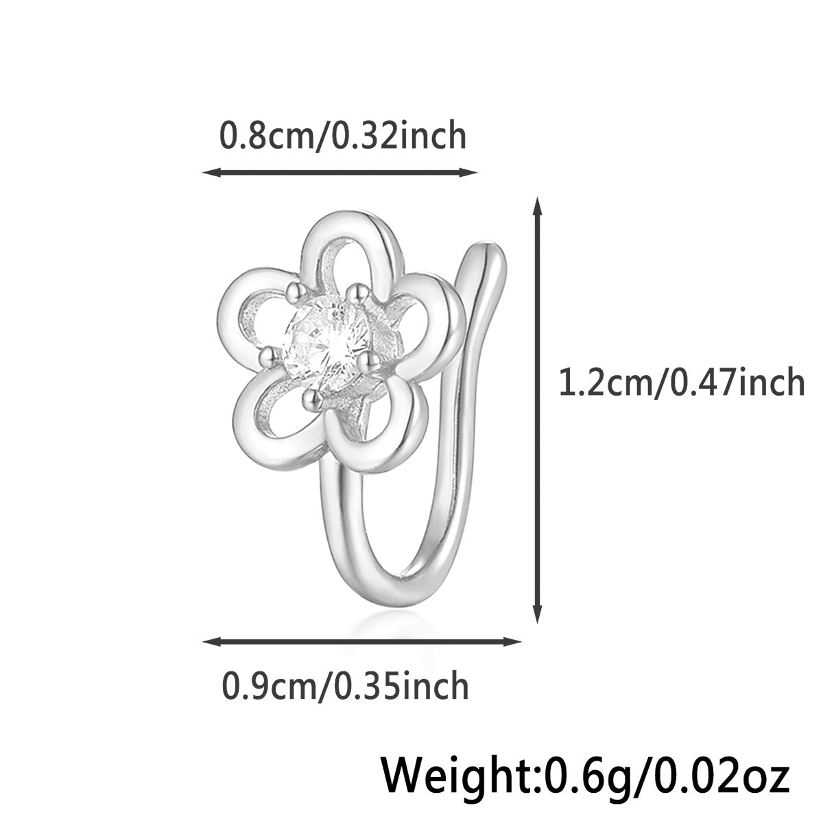 Star Nose Clip - 925 Silver Minimalist Light Luxury Unisex Jewelry