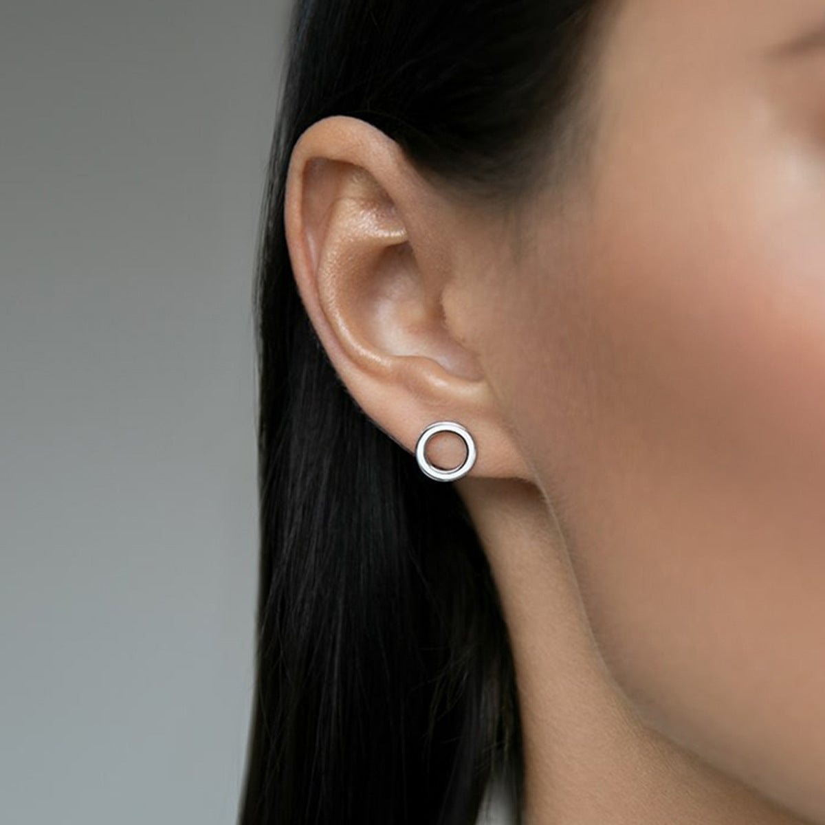 Geometric Drip Pendant Necklace - 925 Silver Minimalist Choker