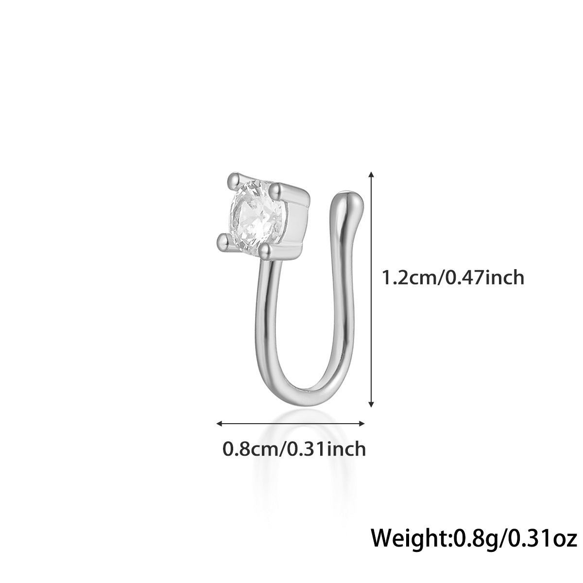 Star Nose Clip - 925 Silver Minimalist Light Luxury Unisex Jewelry