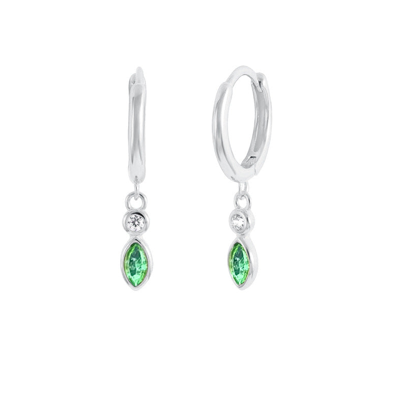 Teardrop Zircon Earrings - S925 Silver Long Fringe Light Luxury