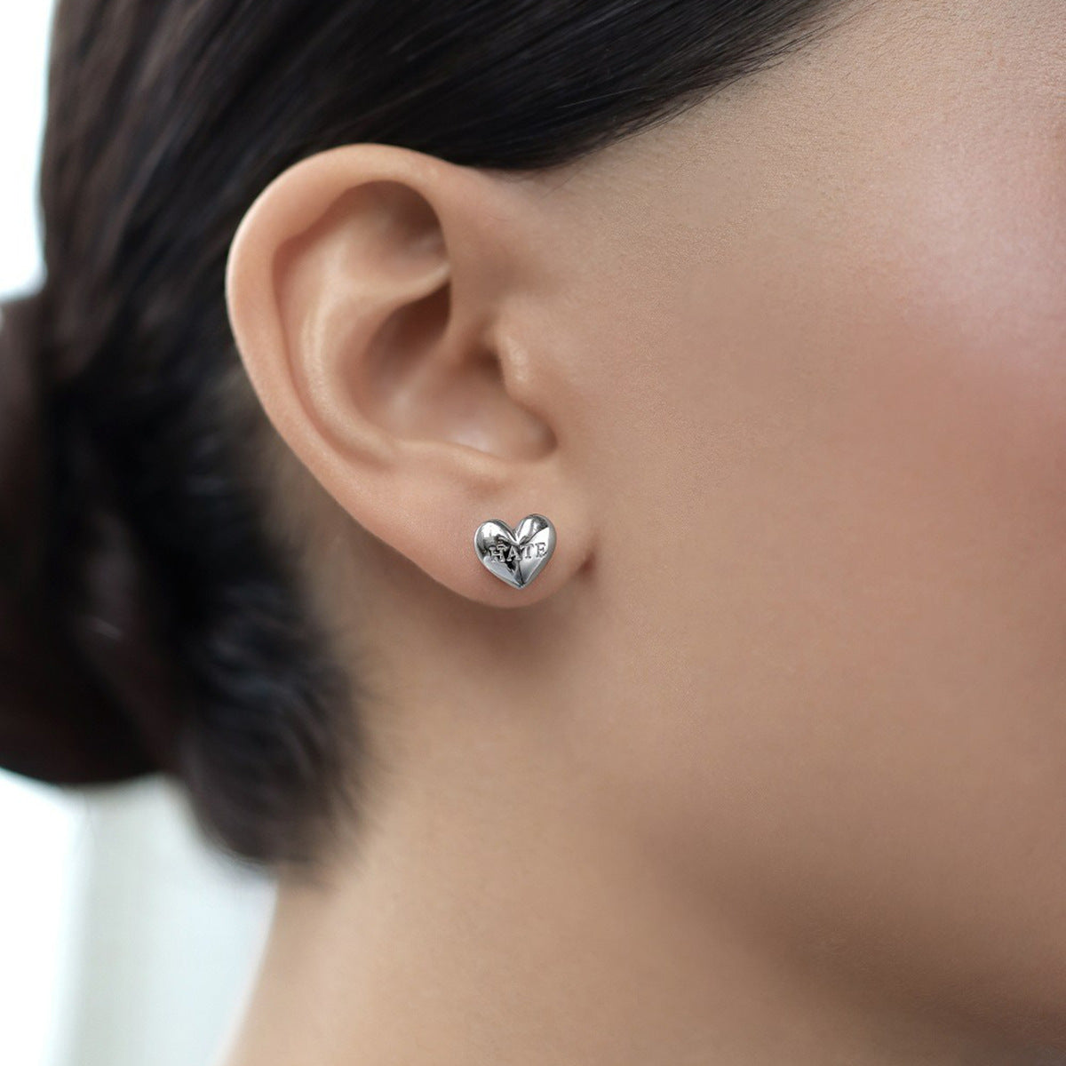 Double Sided Heart Ring - 925 Silver Flip Love Minimalist Jewelry