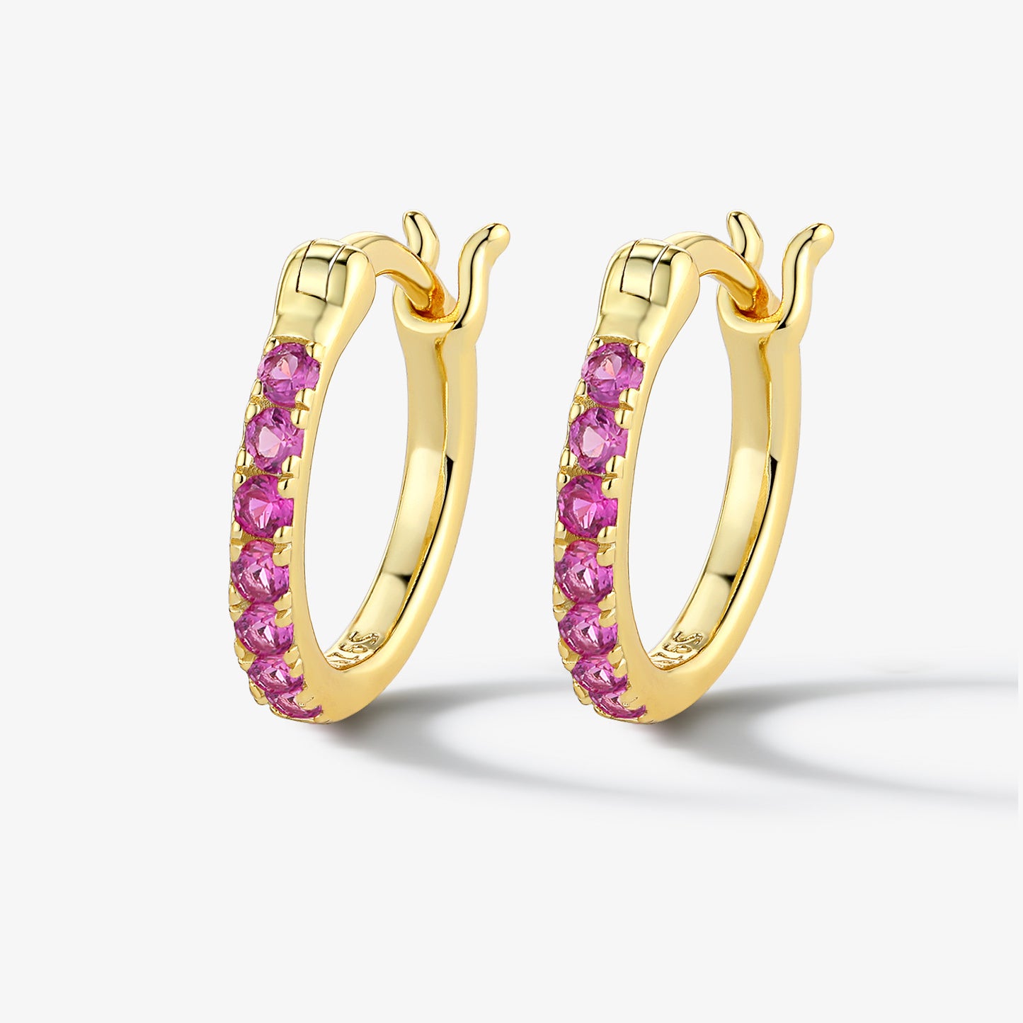 Colored Zircon Ear Cuffs - 925 Sterling Silver Niche Wholesale Jewelry