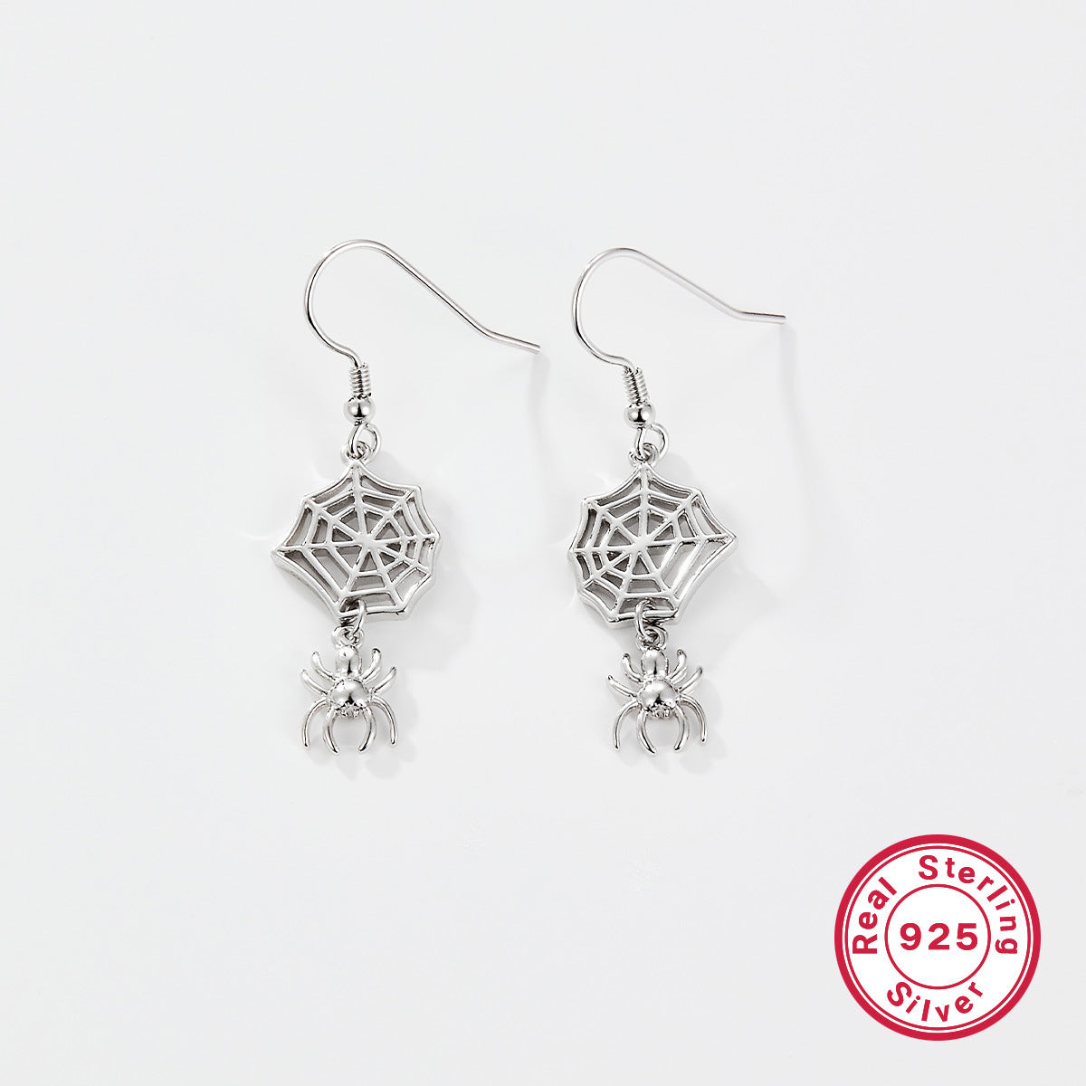 Halloween Spider Earrings in S925 Silver | Designer Drops for Women