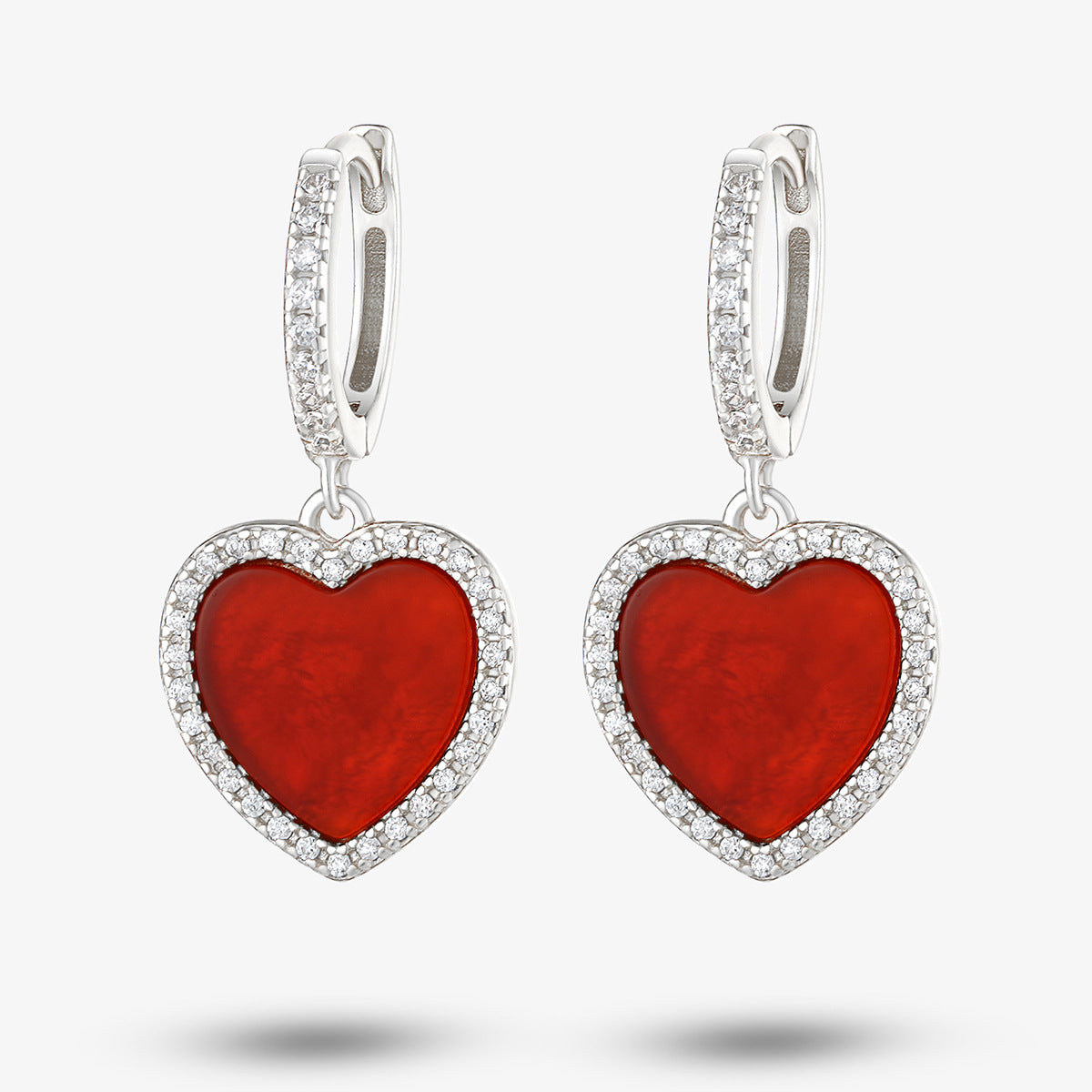 Love Necklace & Earrings Set - Sterling Silver Malachite Valentine's Gift for Her