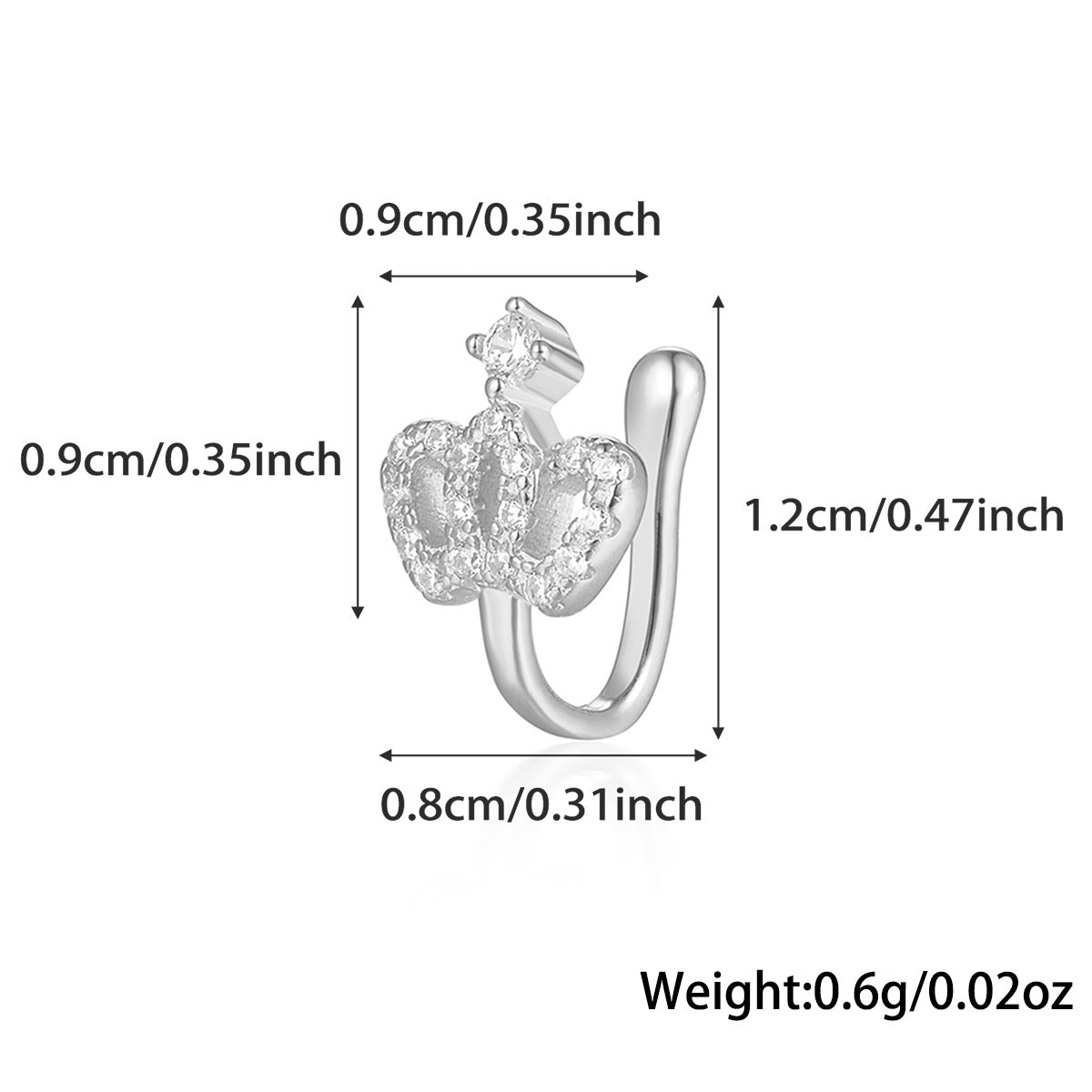 Star Nose Clip - 925 Silver Minimalist Light Luxury Unisex Jewelry