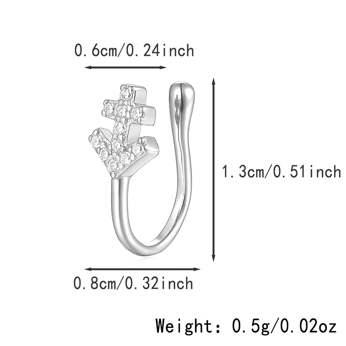 Star Nose Clip - 925 Silver Minimalist Light Luxury Unisex Jewelry