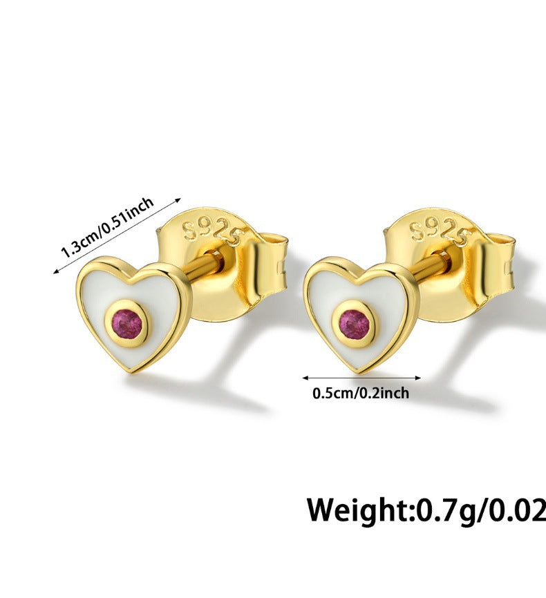 Love Drip Earrings - 925 Sterling Silver Niche Valentine's Gift for Women