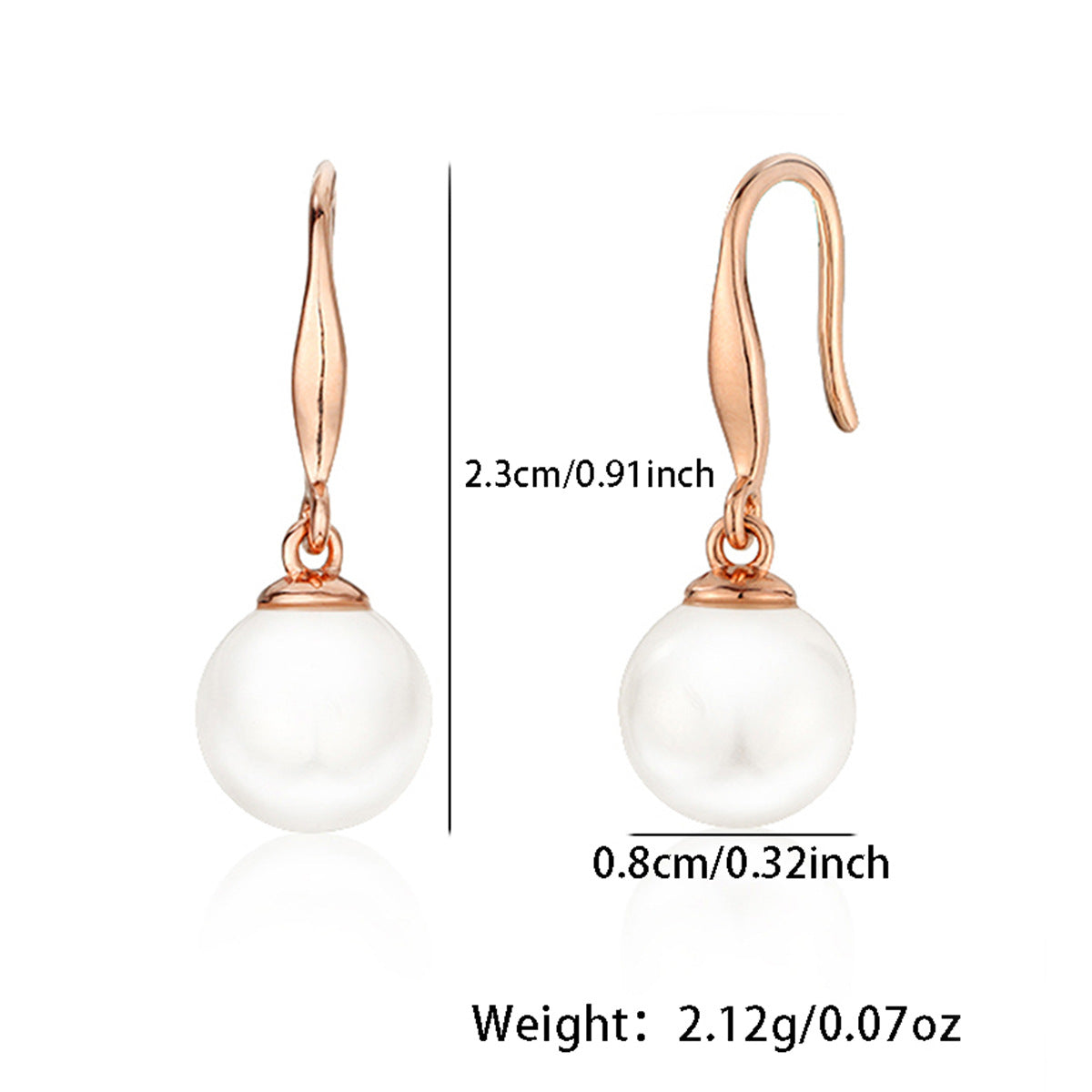 Freshwater Pearl Ear Hooks - S925 Silver Sweet Minimalist Earrings