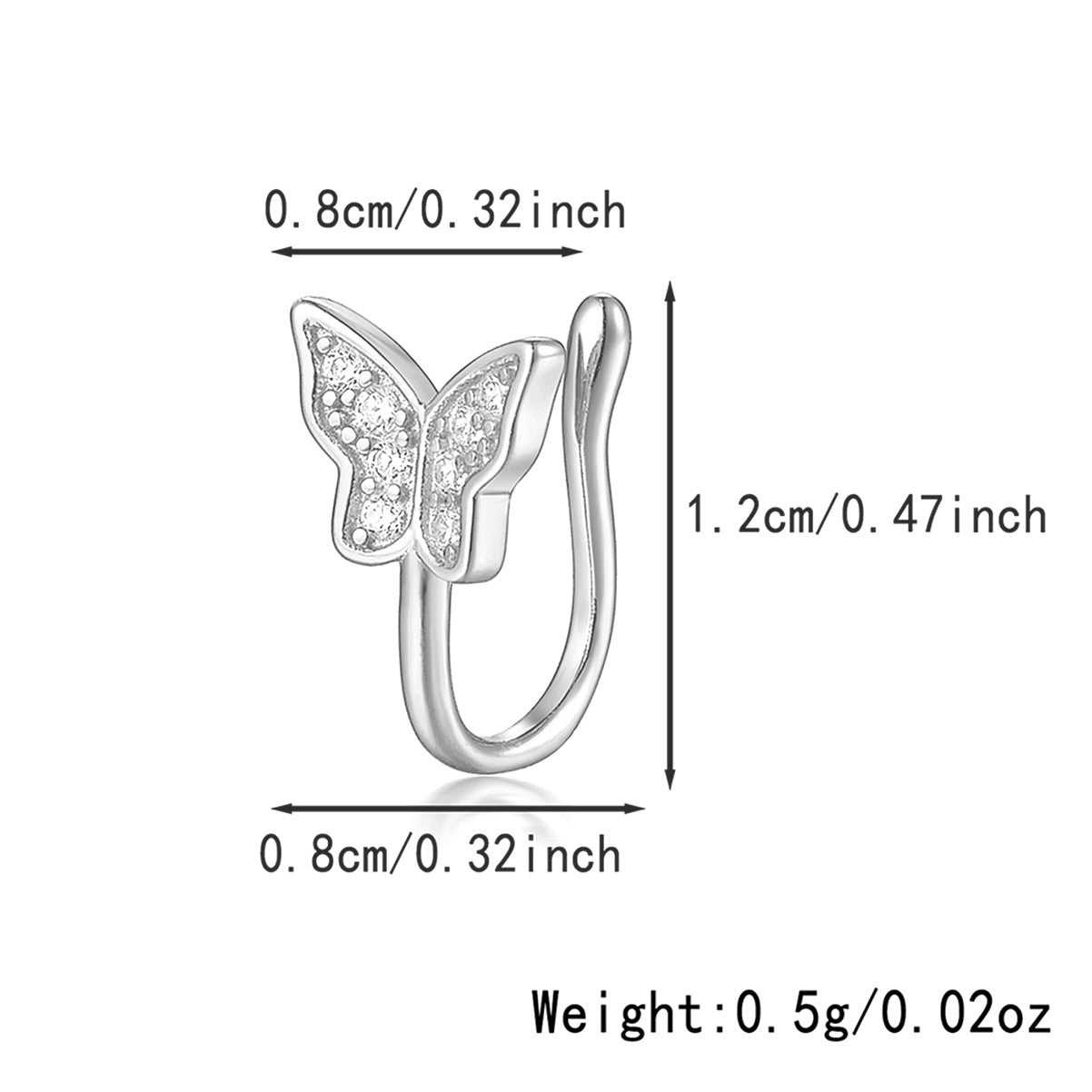 Star Nose Clip - 925 Silver Minimalist Light Luxury Unisex Jewelry