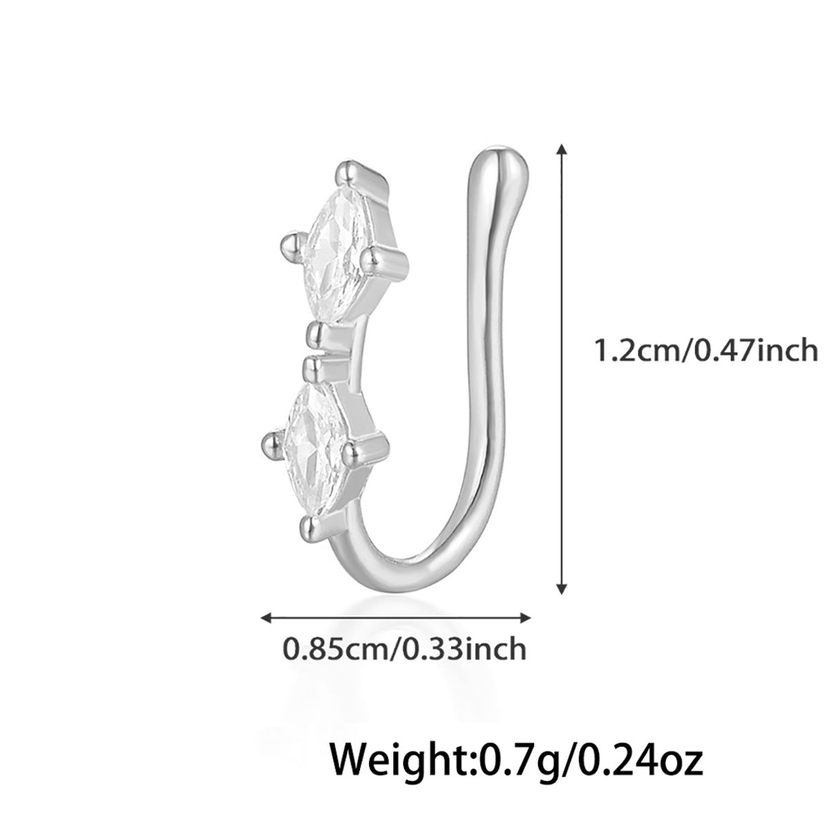 Star Nose Clip - 925 Silver Minimalist Light Luxury Unisex Jewelry