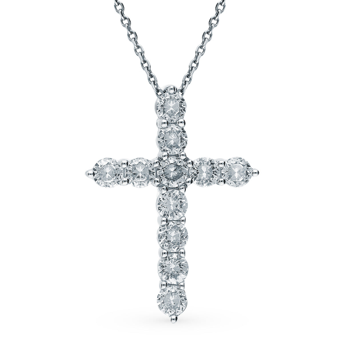 S925 Silver Cross Necklace | Christian Collarbone Chain | Niche Women‘s Jewelry