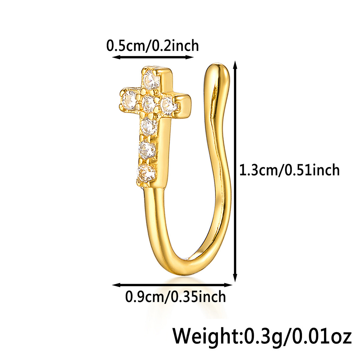 Star Nose Clip - 925 Silver Minimalist Light Luxury Unisex Jewelry